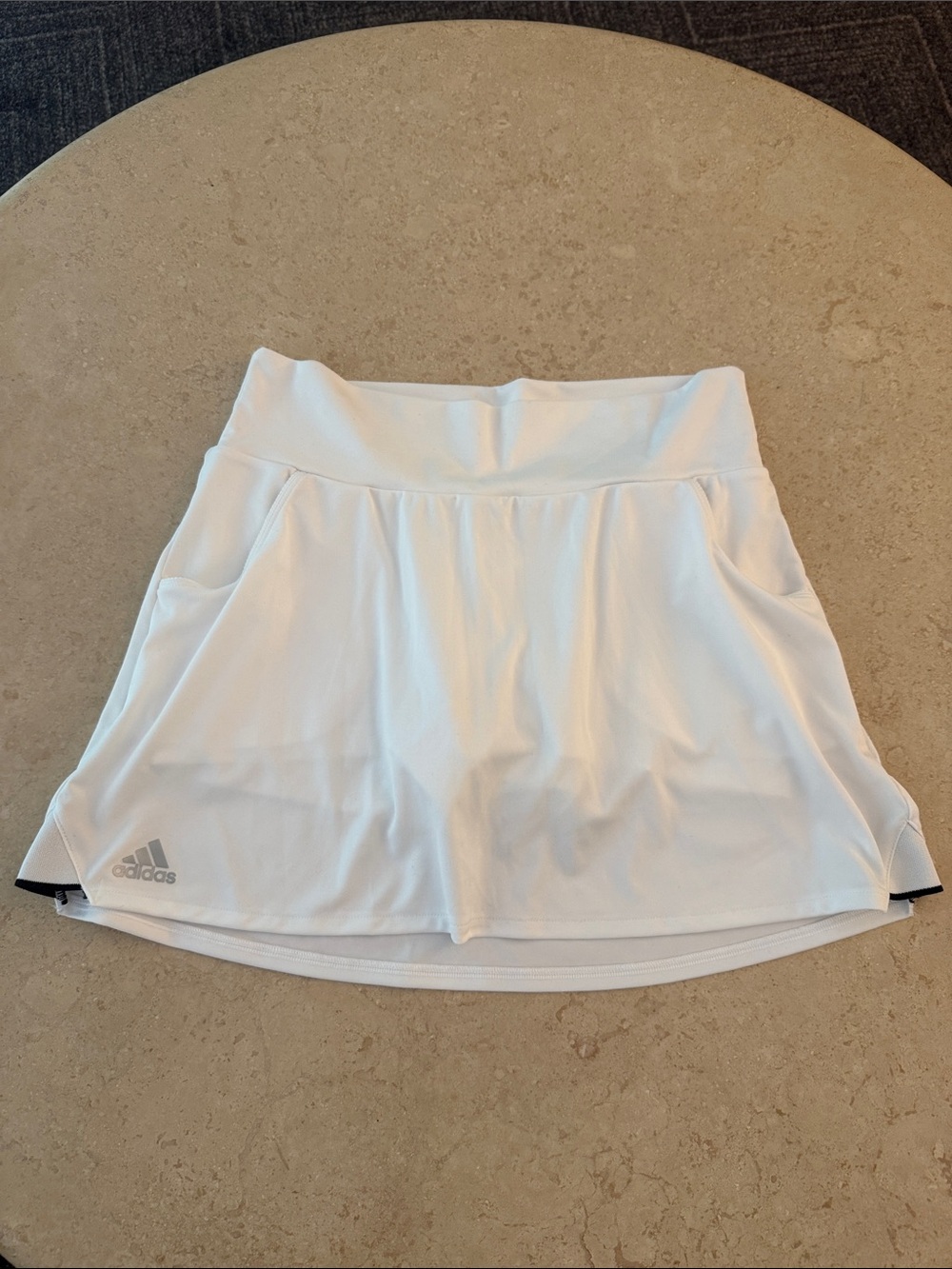 adidas Women's White Athletic Skort with Side Pockets